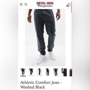 Devil Dog-Athletic Comfort-30x32-Washed Black